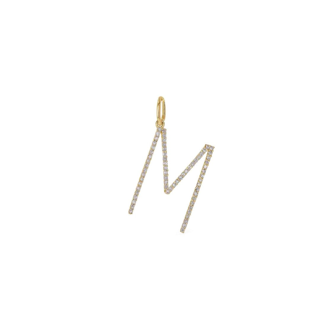 Rachel Reid Oversized Diamond Letter Charm