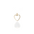 Oversized White Enamel Heart Charm