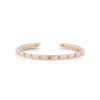Jane Taylor Vintage Inspired Oval Hinged Cuff with Pastel Sapphires - Limited Edition