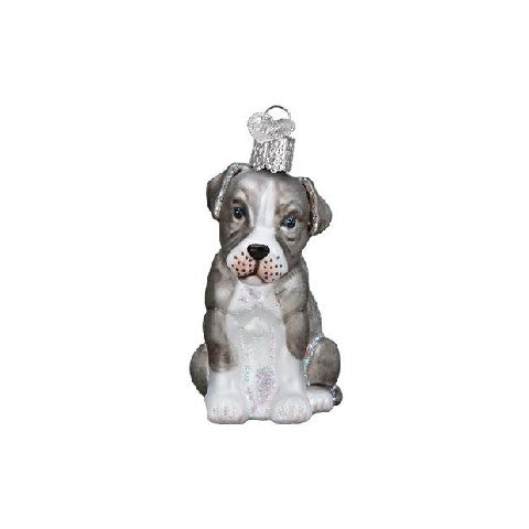 Old World Christmas Pitbull Pup Ornament