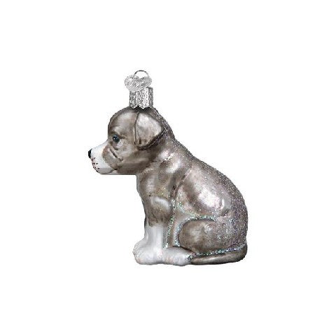 Old World Christmas Pitbull Pup Ornament