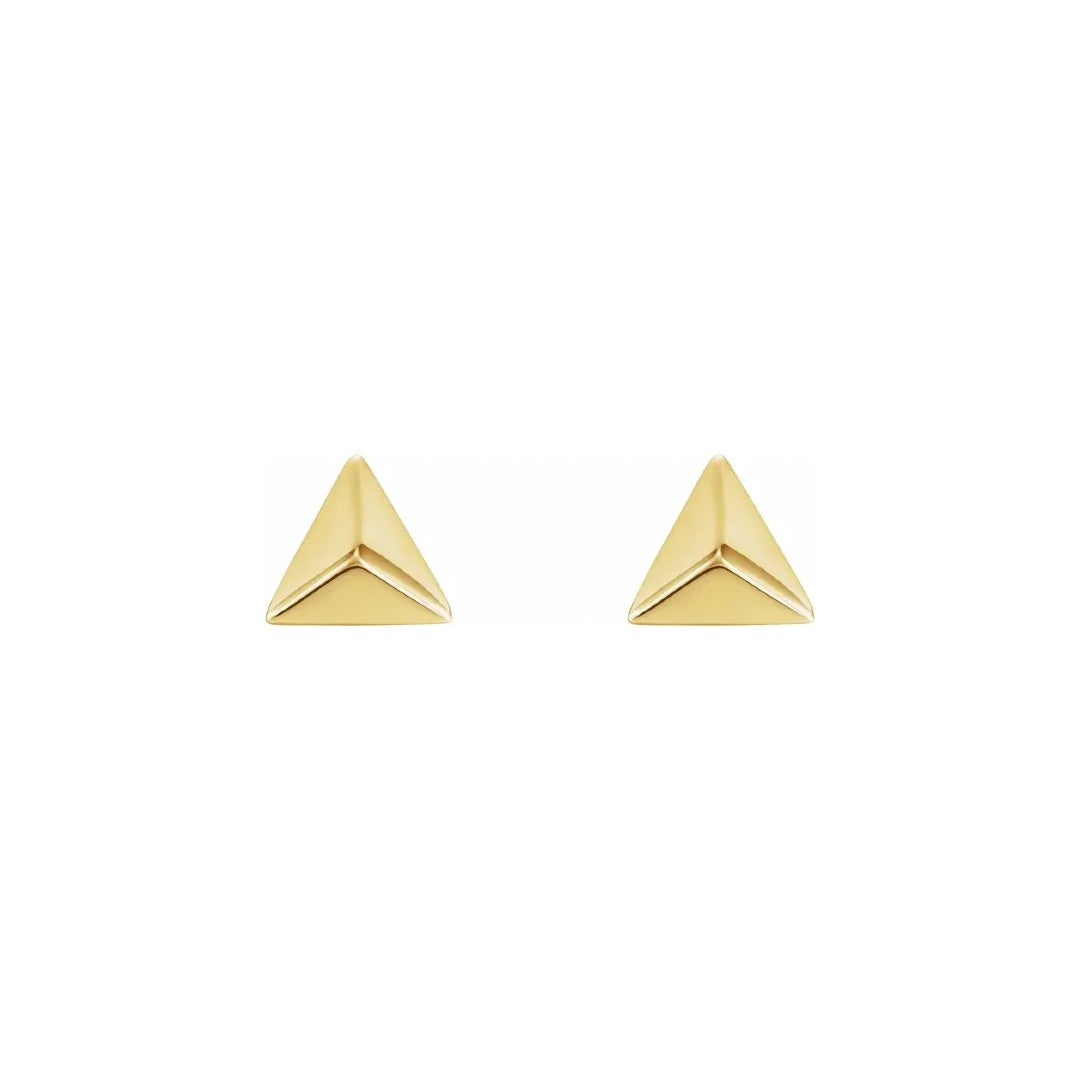 Pyramid Geometric Stud Earrings