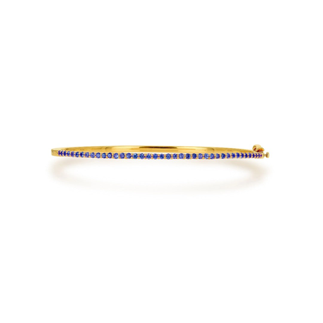 Rachel Reid Blue Sapphire Bangle Bracelet