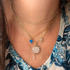 Rachel Reid Diamond Disc Necklace