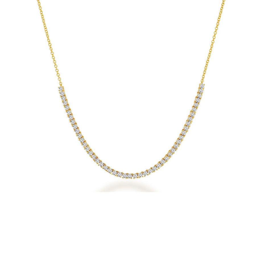 Rachel Reid Diamond Frontal Tennis Necklace