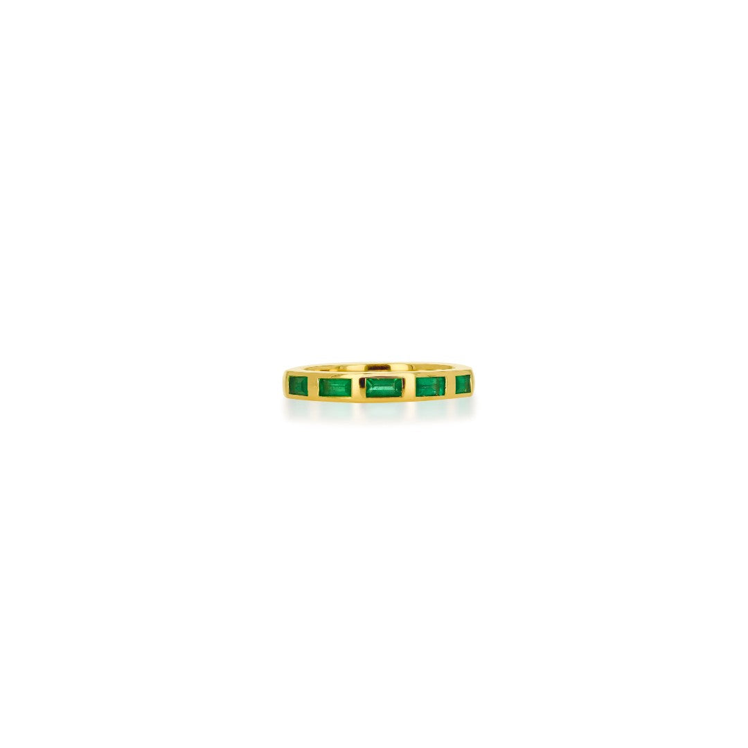 Rachel Reid Emerald Baguette Band Ring