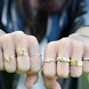 Rachel Reid Fluted Emerald Cut Diamond Ring