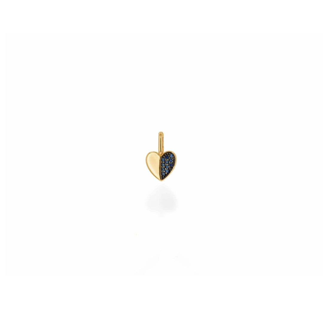 Rachel Reid Mini Blue Sapphire Heart Charm