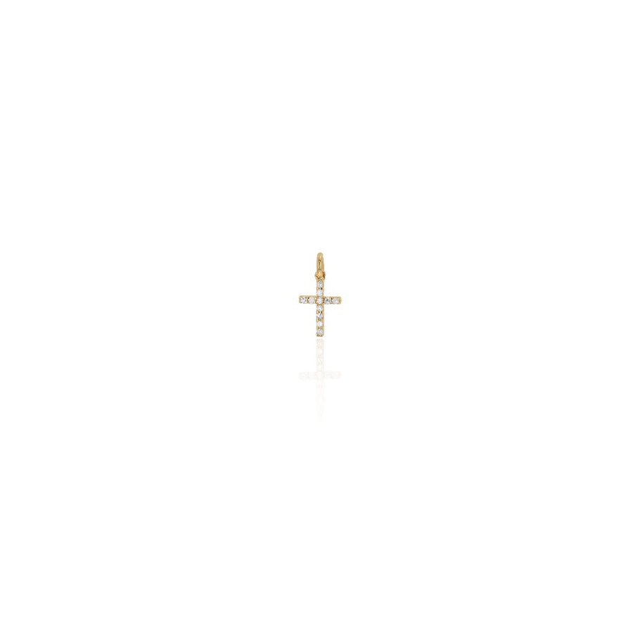Rachel Reid Mini Diamond Cross Charm
