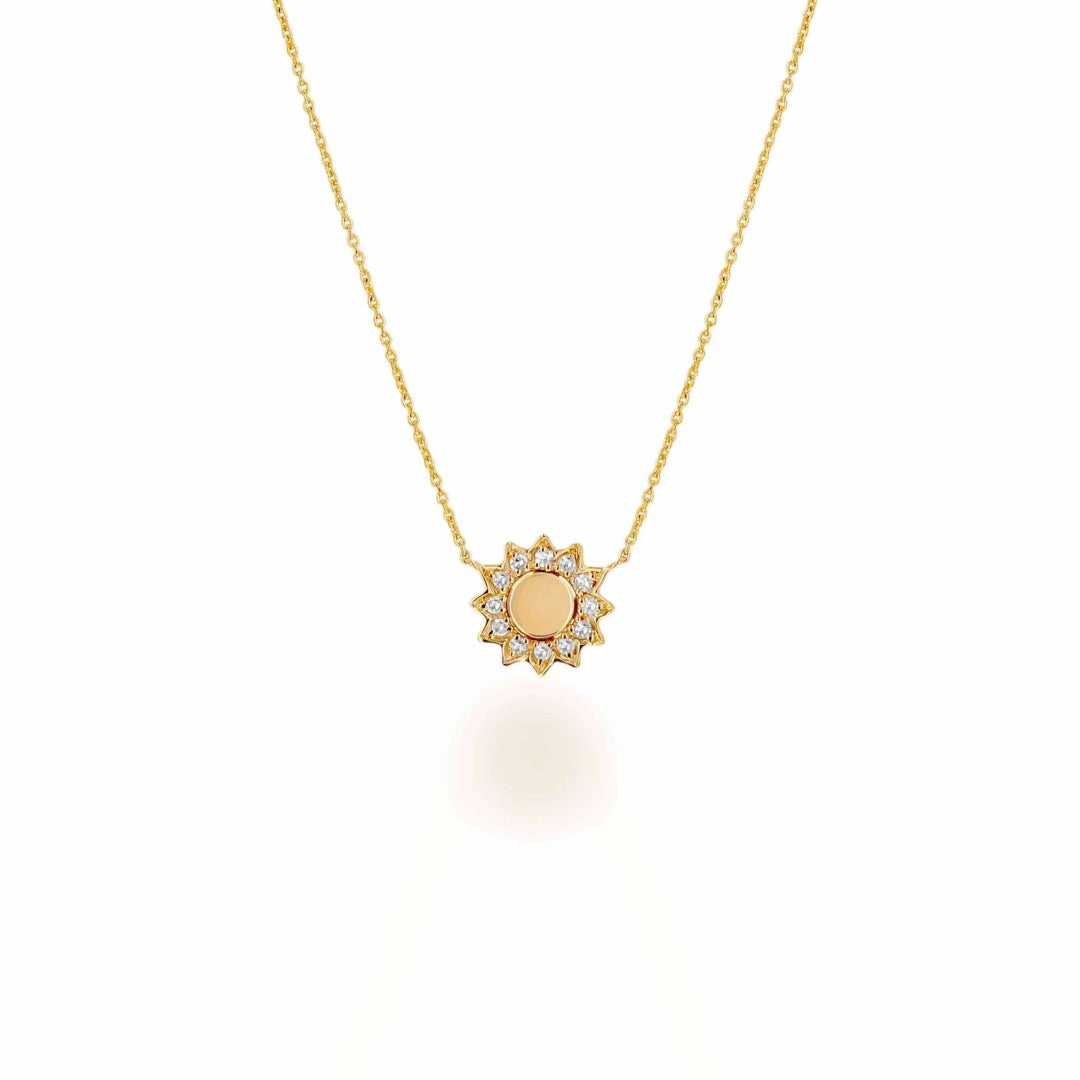 Sun Moon Pendant STERLING SILVER 925 Celestial Protective Amulet Sacred  Symbol Divinity Sun God Moon Goddess