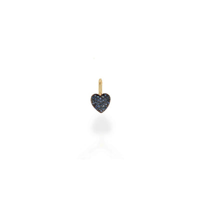 Rachel Reid Mini Sapphire Pave Heart Charm