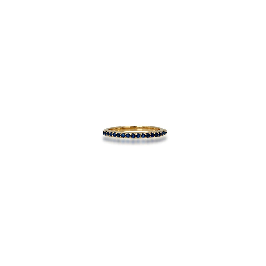 Rachel Reid Pave Blue Sapphire Band Ring