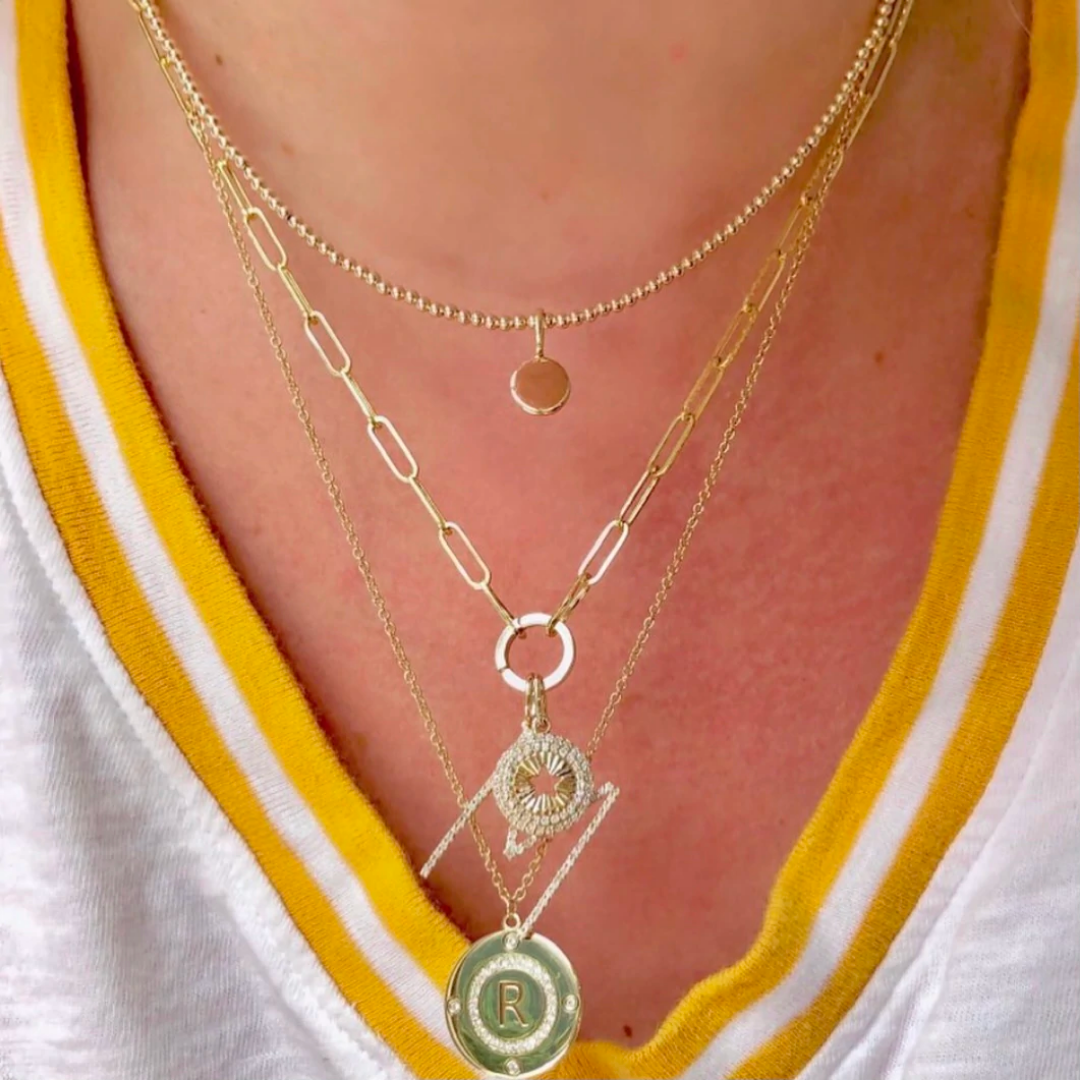 Rachel Reid Mini Gold Circle Charm