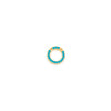 Rachel Reid Round Turquoise Charm Clip Necklace