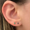 Rachel Reid Sapphire Baguette Single Stud Earring