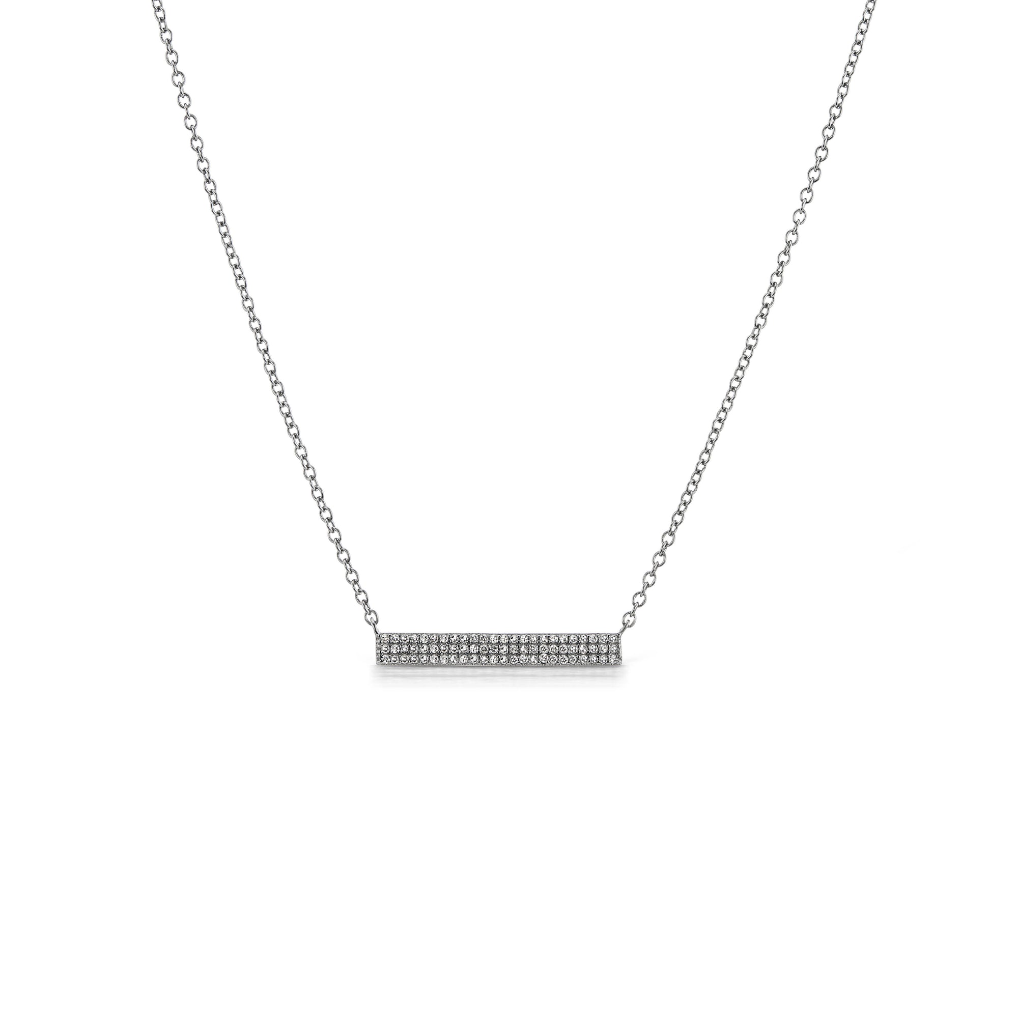 Tara Mikolay Raw Diamond Bar Necklace