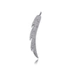 Raw Diamond Feather Wing Charm