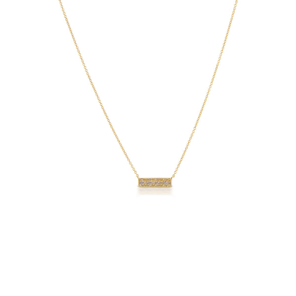 Raw Diamond Mini Bar Necklace - Desires by Mikolay
