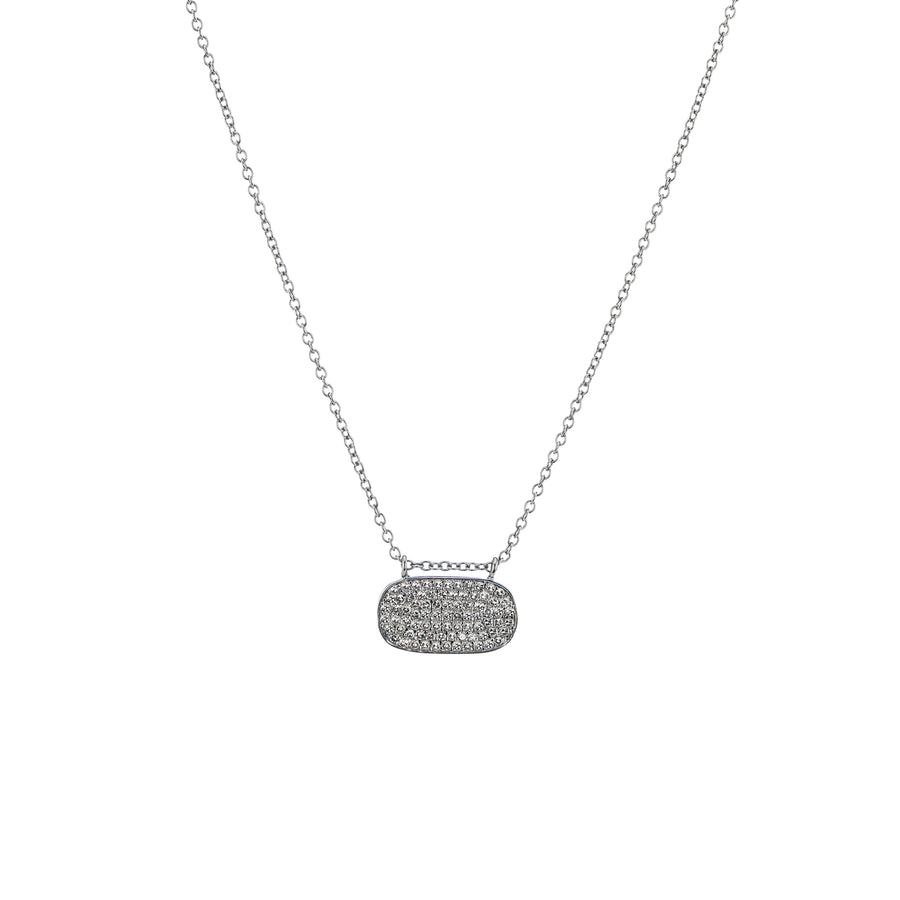 Tara Mikolay Raw Diamond Petite Oval Necklace