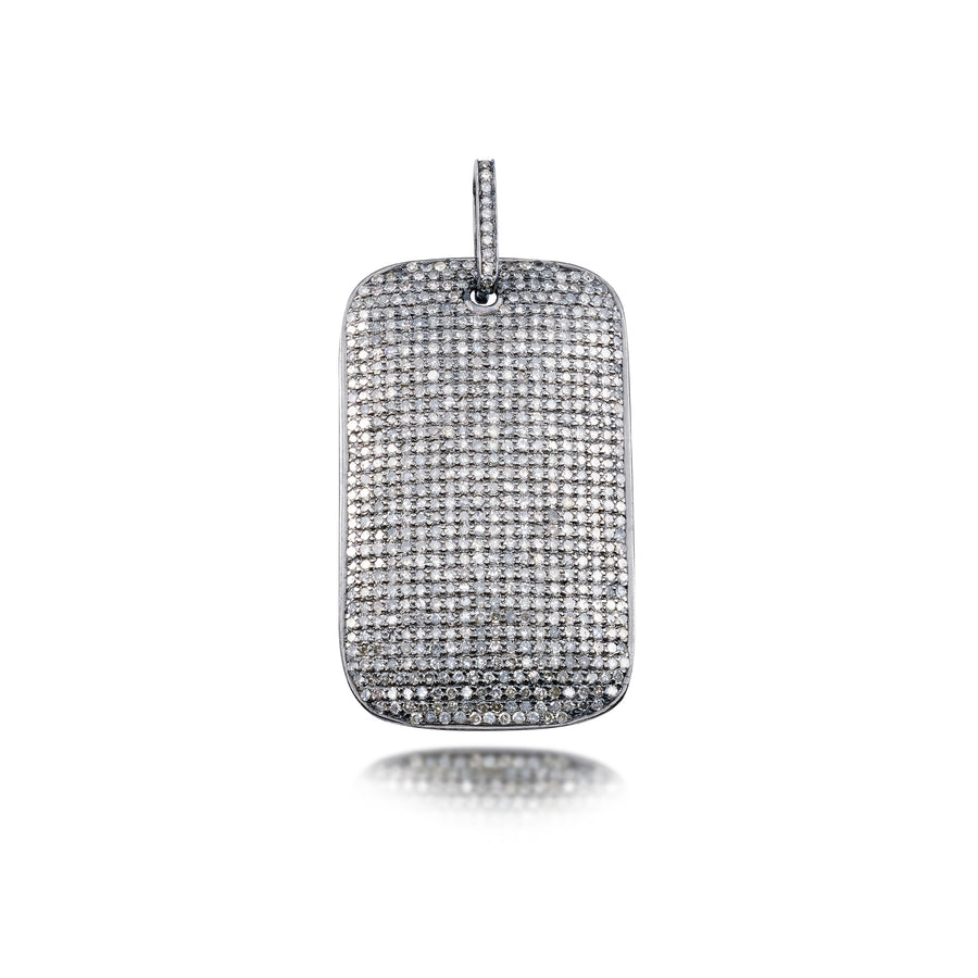 Tara Mikolay Raw Diamond Dog Tag Charm