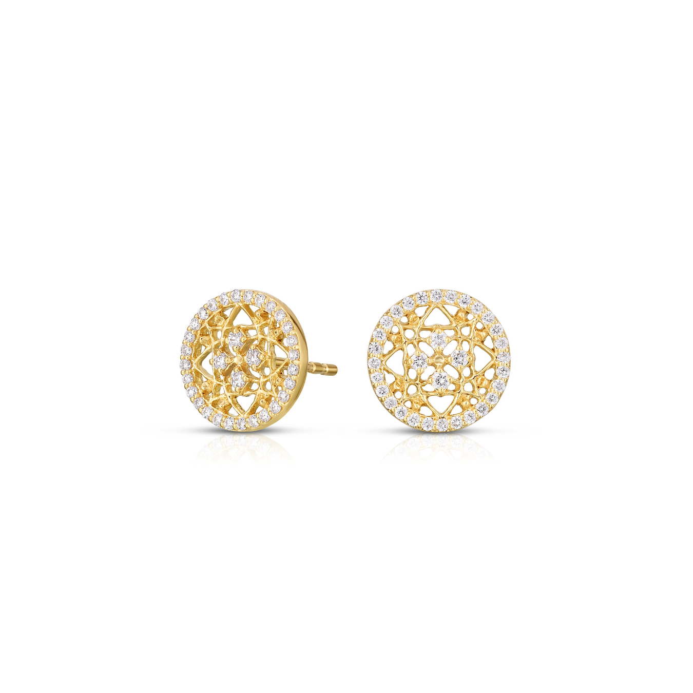 Scott Mikolay Celebration Round Diamond Stud Earring