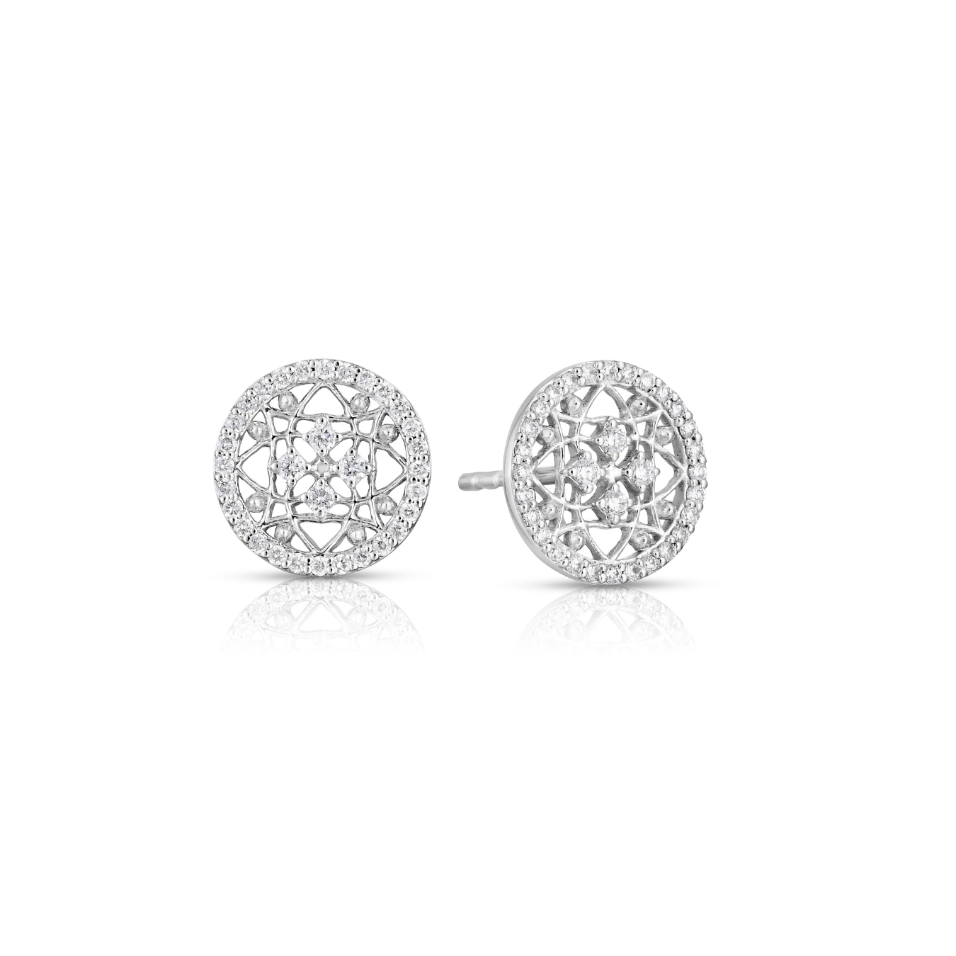 Scott Mikolay Celebration Round Diamond Stud Earring