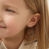 Lavender Tiny Bezel Little Girl's Stud Earring