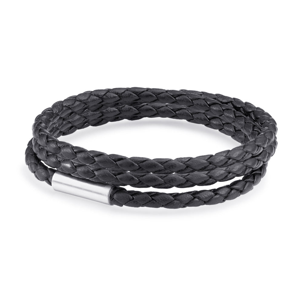 Scott Mikolay Magnetic Leather Bracelet - Triple Wrap - Desires by Mikolay