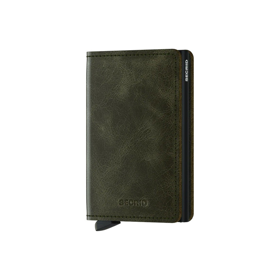 Secrid Slim Wallet Vintage Olive Black