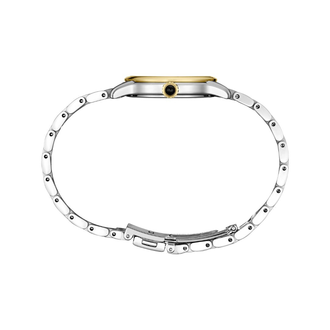 Seiko Mother of Pearl & Diamond Gold Tone Watch SRZ540