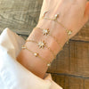 Monica Rich Kosann Sun, Moon and Stars Dangling Diamond and Moonstone Chain Bracelet