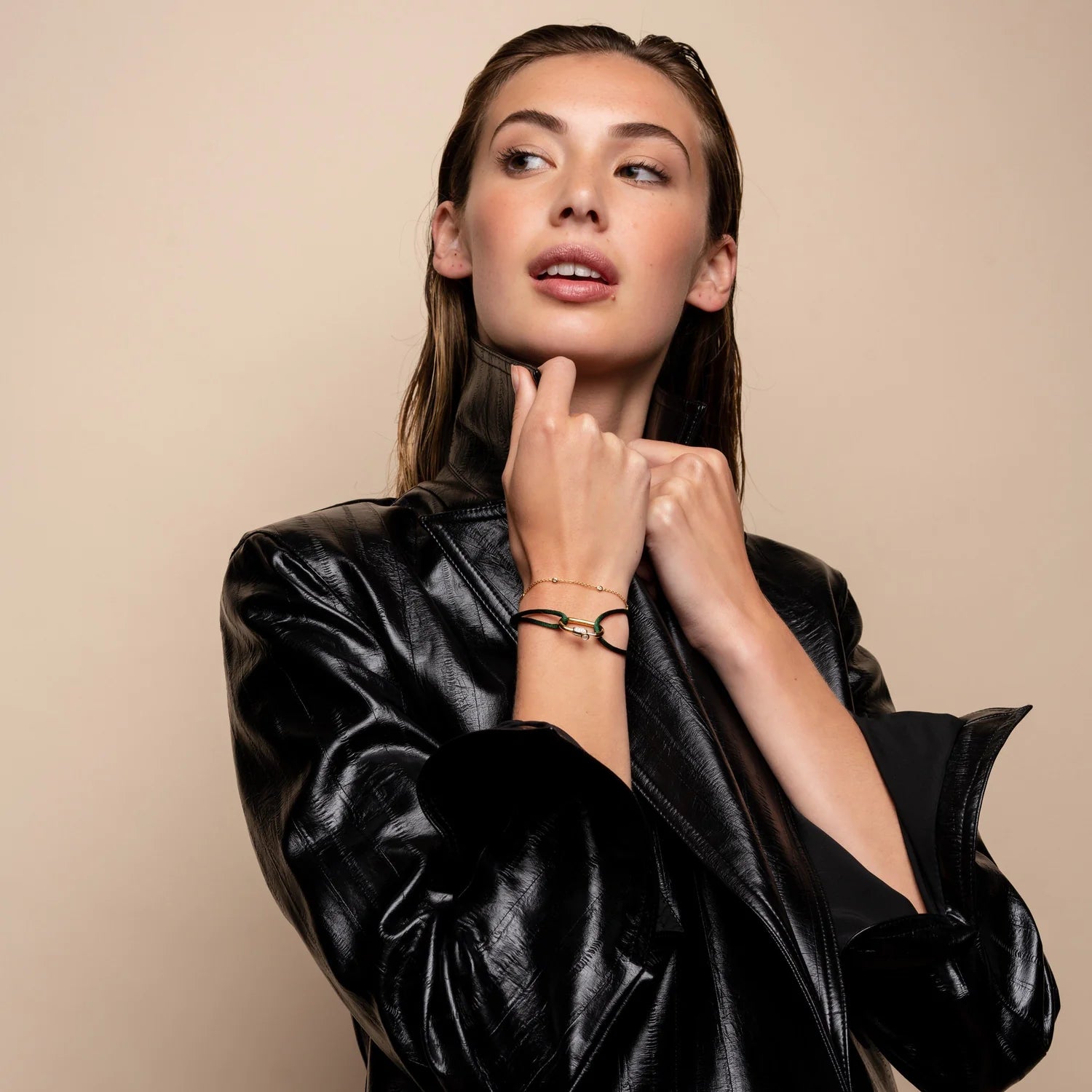 Ti Sento Milano Gold Zirconia By the Yard Bracelet