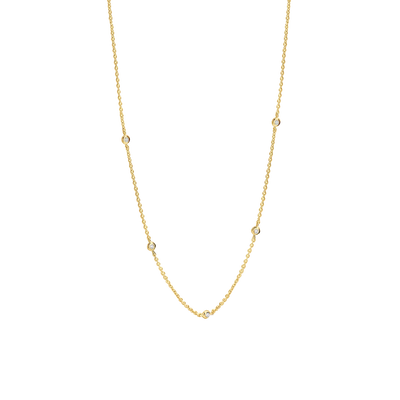 Gold Zirconia By the Yard Milano Necklace