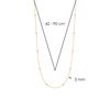 Gold Zirconia By the Yard Milano Necklace