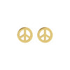 Peace Earrings in Yellow Gold