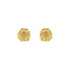 Tiny Sunflower Earrings in Yellow Gold