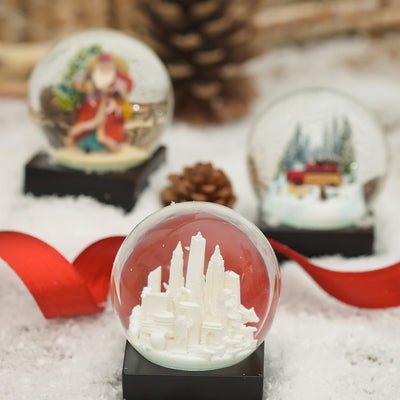 White NYC Snow Globe Holiday Gift