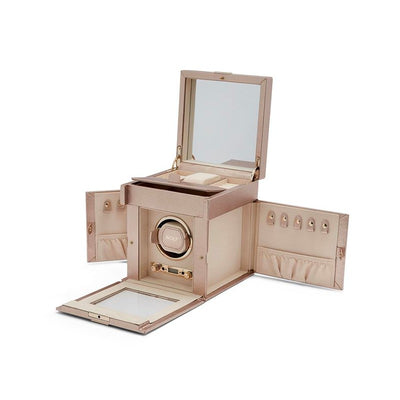 WOLF Palermo Single Winder with Storage in Rose Gold