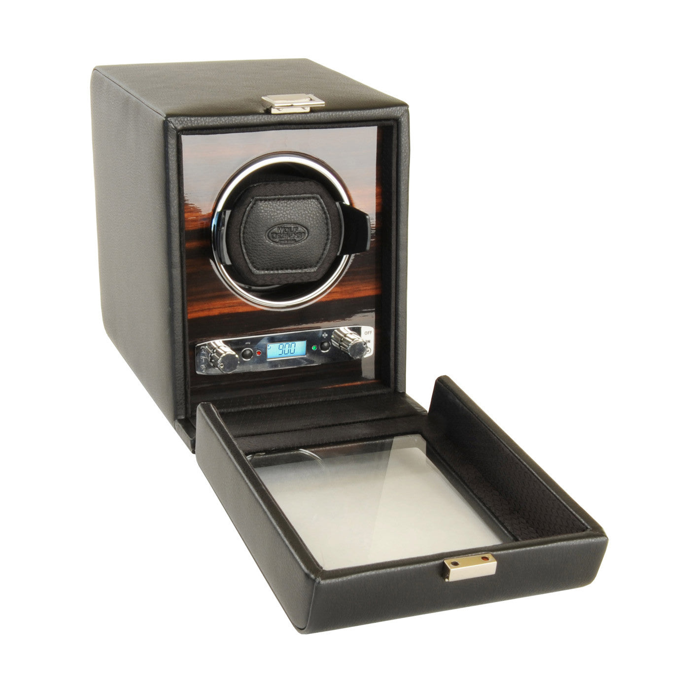 WOLF Roadster Single Watch Winder with Cover